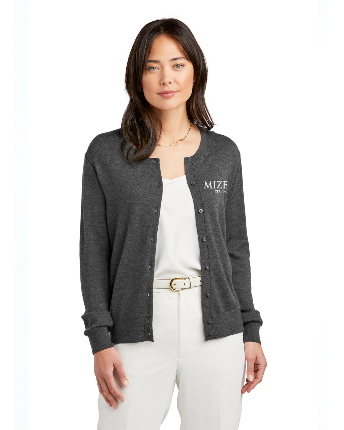 Mize CPAs Inc. - Brooks Brothers Women’s Washable Merino Cardigan Sweater - BB18413