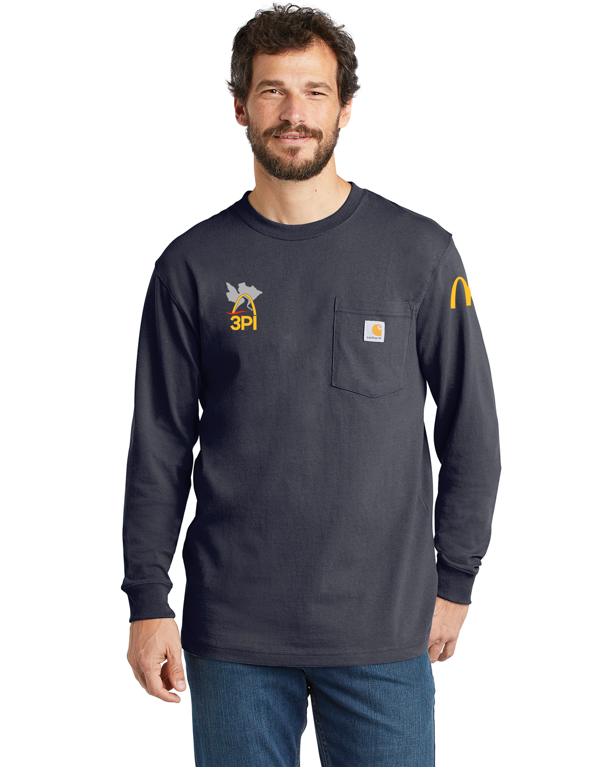 3PI Staff - Carhartt Workwear Pocket Long Sleeve T-Shirt - CTK126