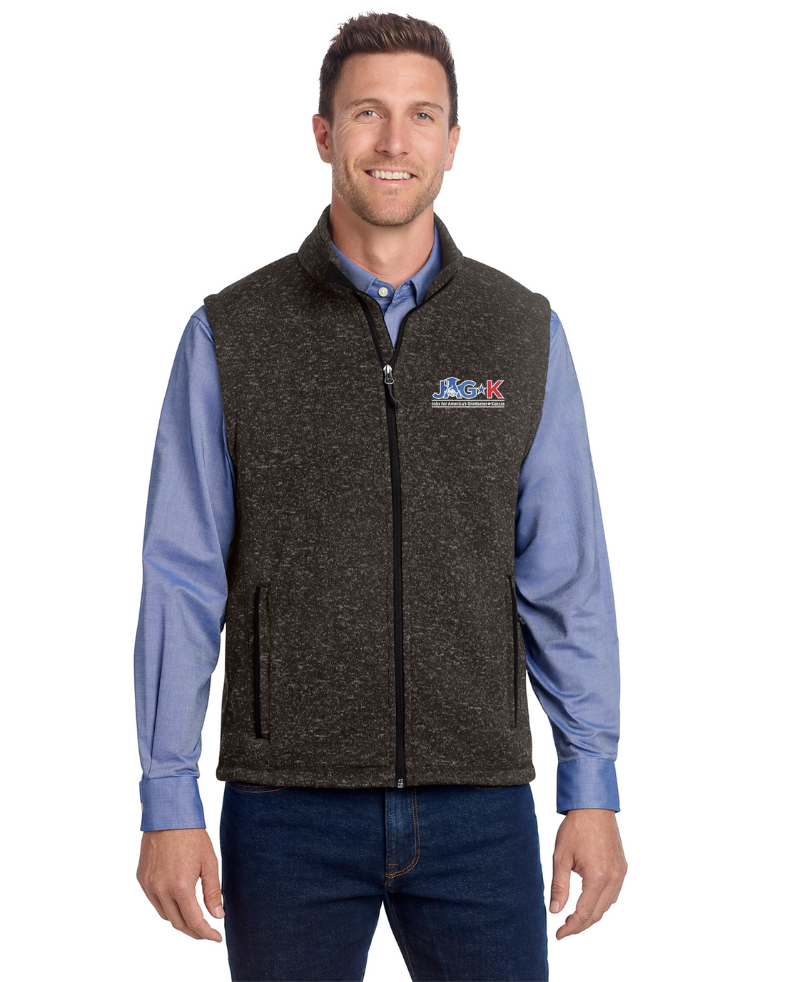 JAG-K - Port Authority Sweater Fleece Vest - F236
