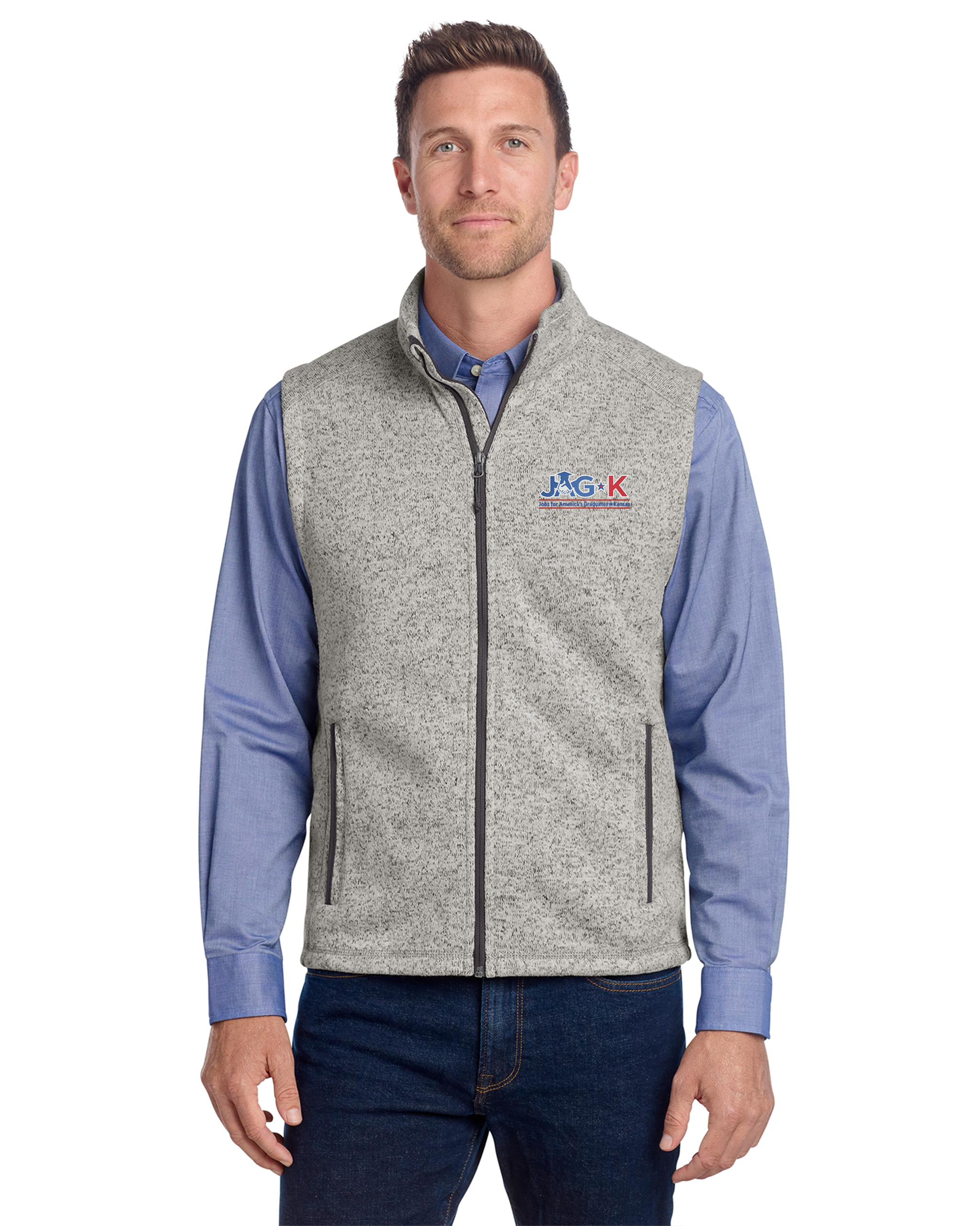 JAG-K - Port Authority Sweater Fleece Vest - F236