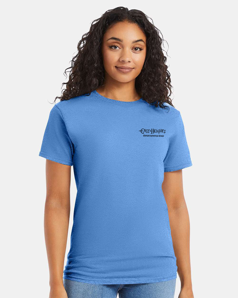 East Heights UMC - Paula Amos Cross - Hanes Unisex Essential-T T-Shirt - 5280