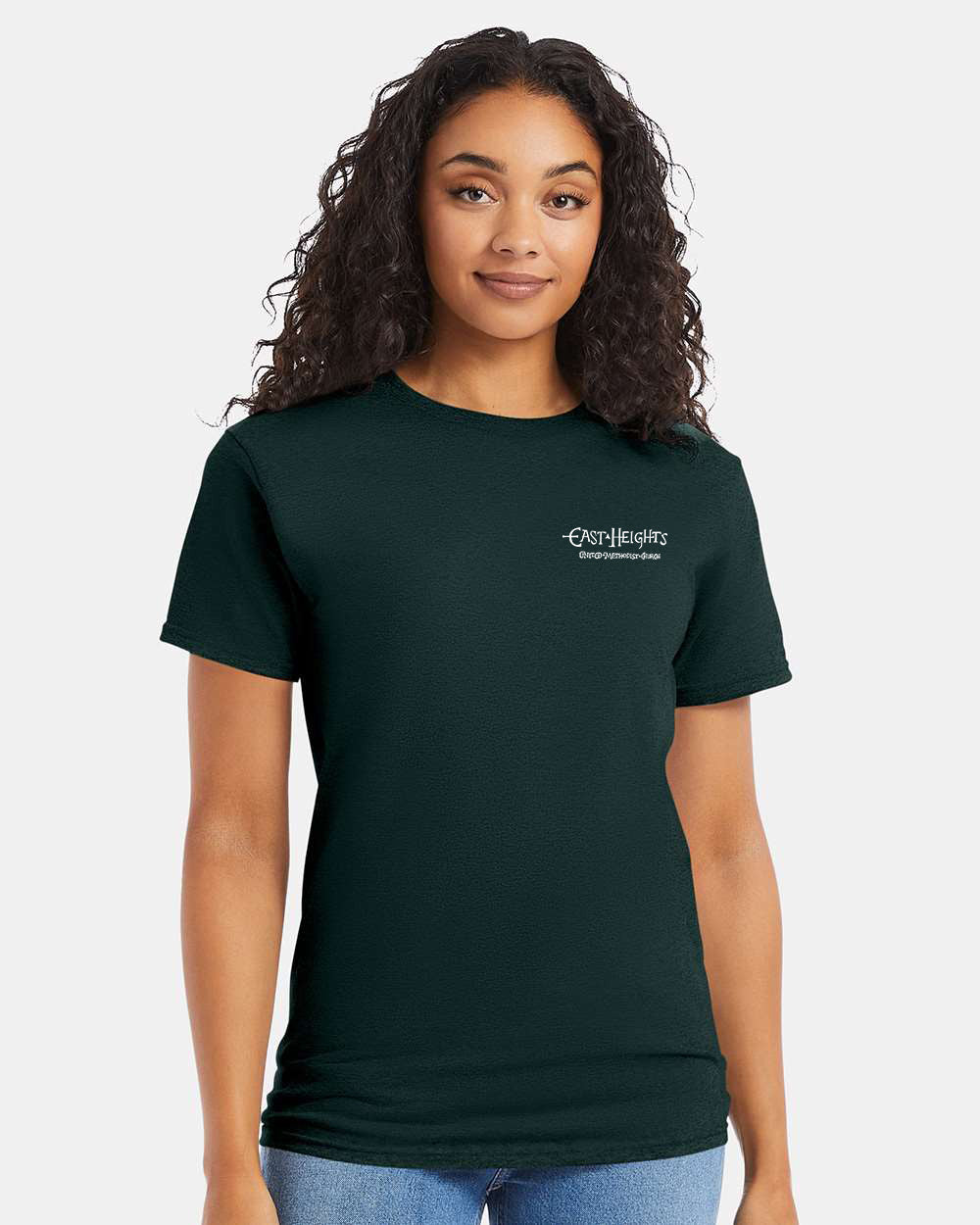 East Heights UMC - Paula Amos Cross - Hanes Unisex Essential-T T-Shirt - 5280