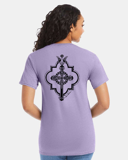 East Heights UMC - Paula Amos Cross - Hanes Unisex Essential-T T-Shirt - 5280