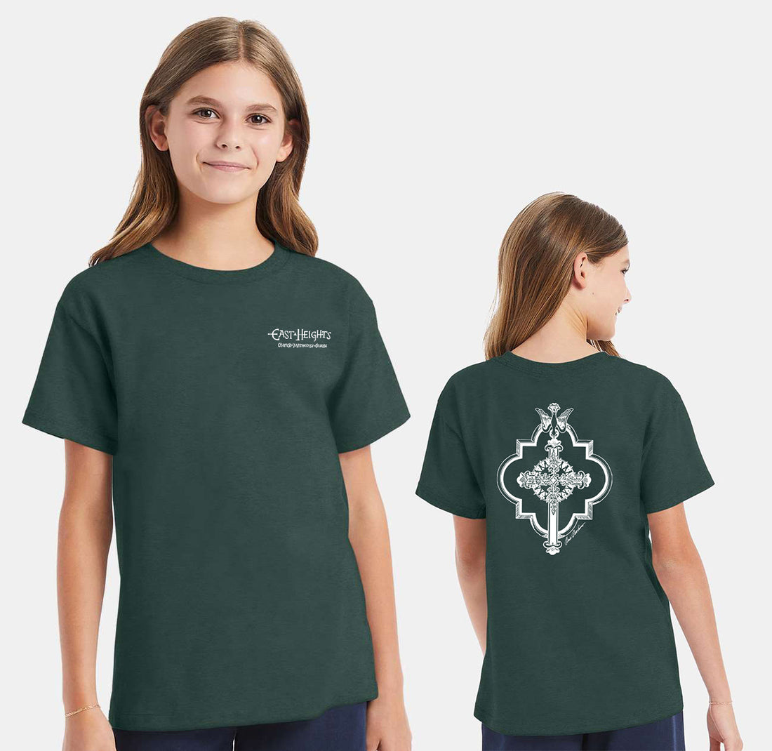East Heights UMC - Paula Amos Cross - Hanes Youth Essential-T T-Shirt - 5480