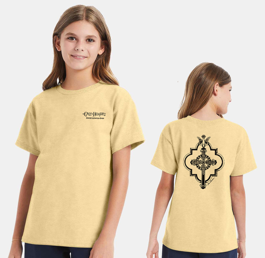 East Heights UMC - Paula Amos Cross - Hanes Youth Essential-T T-Shirt - 5480