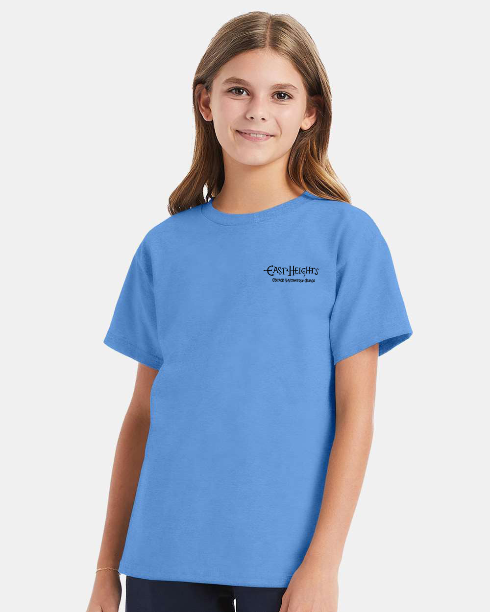 East Heights UMC - Paula Amos Cross - Hanes Youth Essential-T T-Shirt - 5480