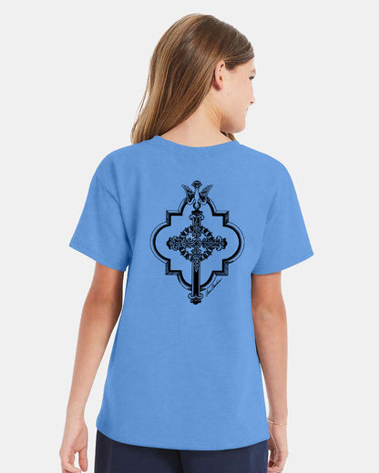 East Heights UMC - Paula Amos Cross - Hanes Youth Essential-T T-Shirt - 5480
