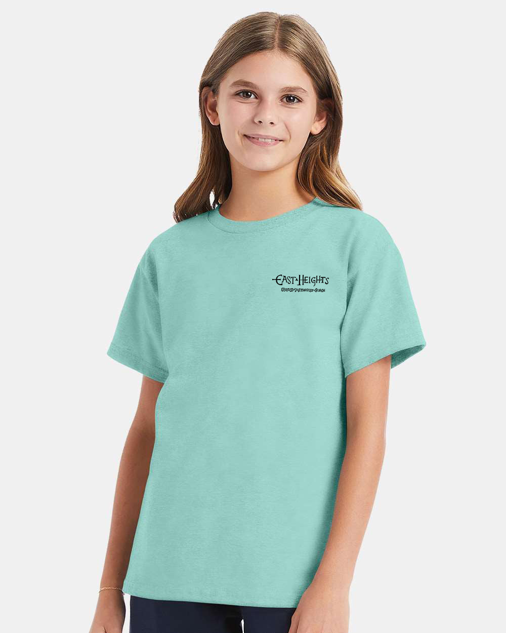 East Heights UMC - Paula Amos Cross - Hanes Youth Essential-T T-Shirt - 5480