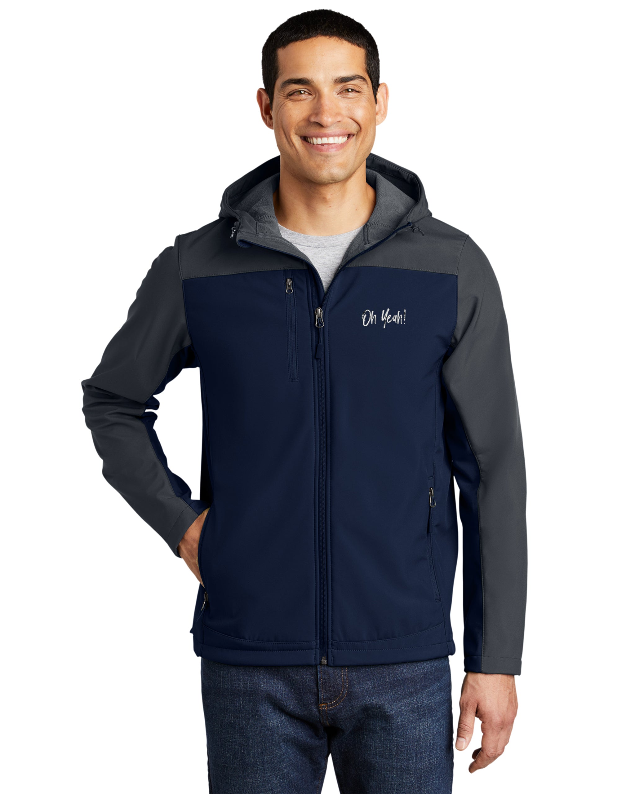 Oh Yeah - Port Authority Hooded Core Soft Shell Jacket - J335