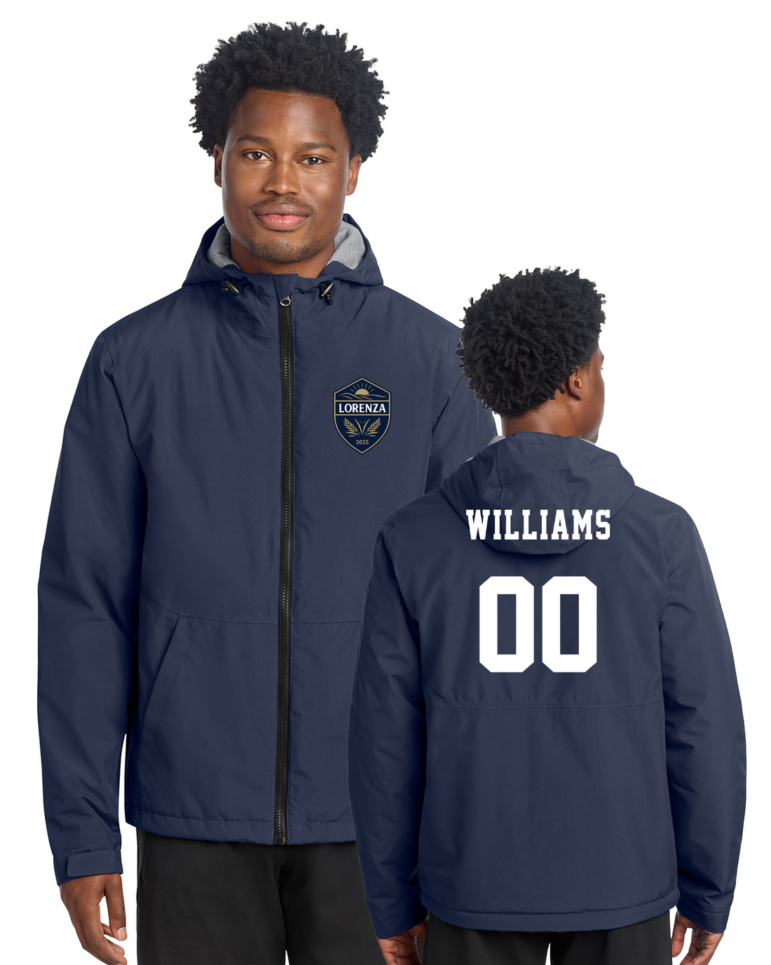 Lorenza Soccer - Sport-Tek Waterproof Insulated Jacket - JST56