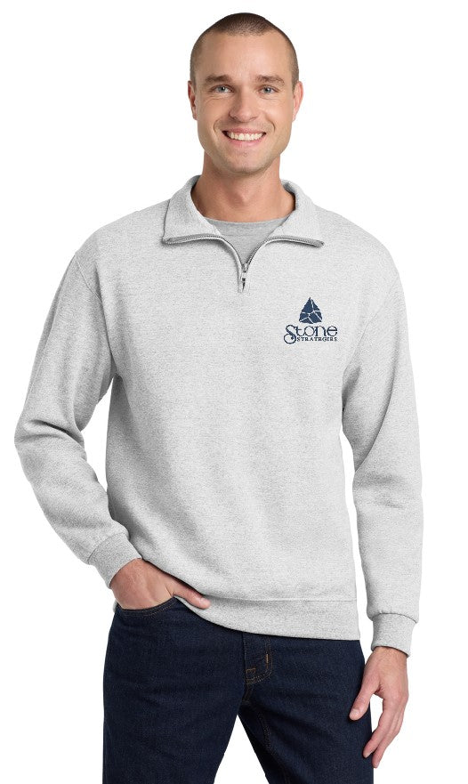 Stone Strategies - JERZEES Nublend Cadet Collar Quarter-Zip Sweatshirt - 995MR
