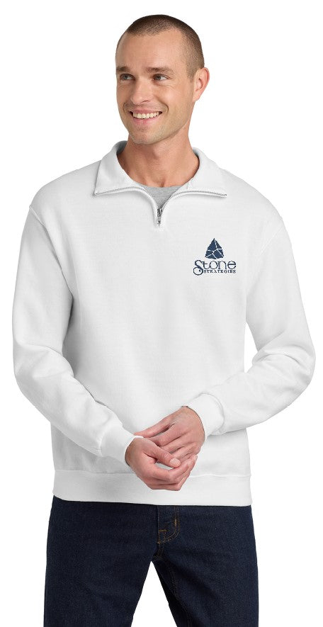 Stone Strategies - JERZEES Nublend Cadet Collar Quarter-Zip Sweatshirt - 995MR