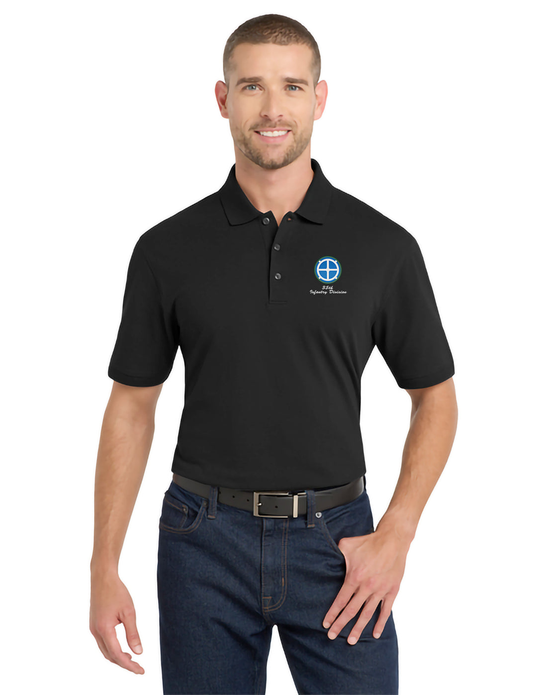 35th Infantry Division - Port Authority EZCotton Polo - K8000