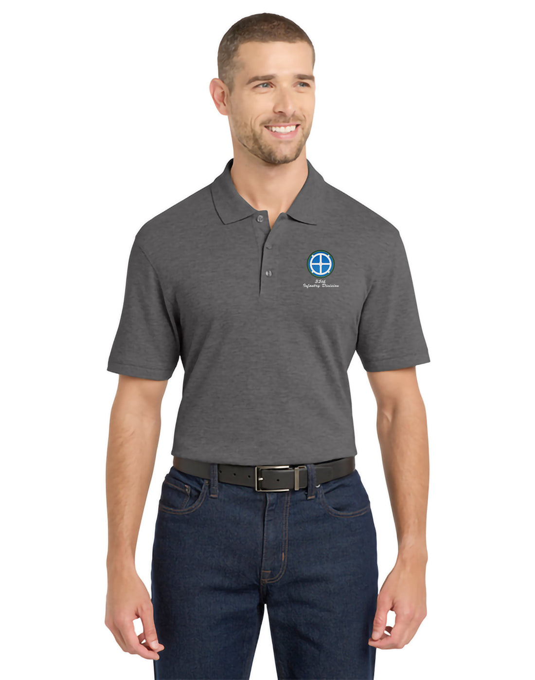 35th Infantry Division - Port Authority EZCotton Polo - K8000