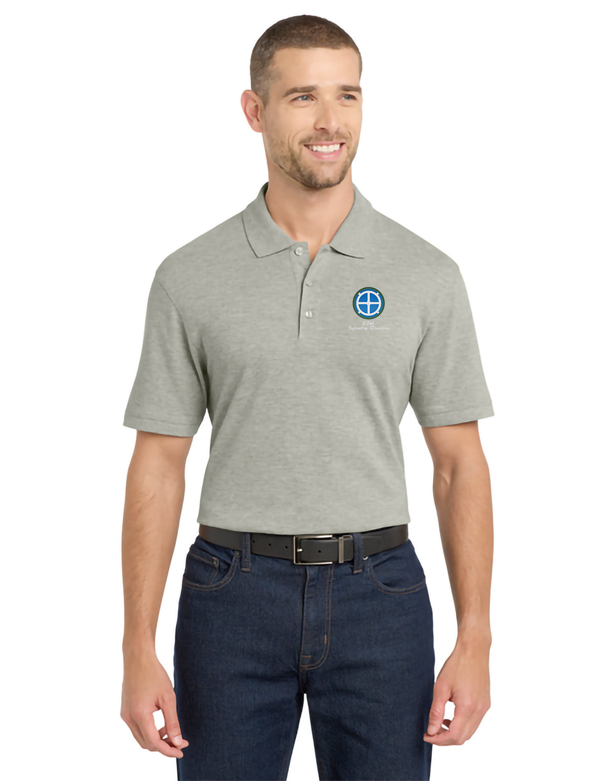 35th Infantry Division - Port Authority EZCotton Polo - K8000