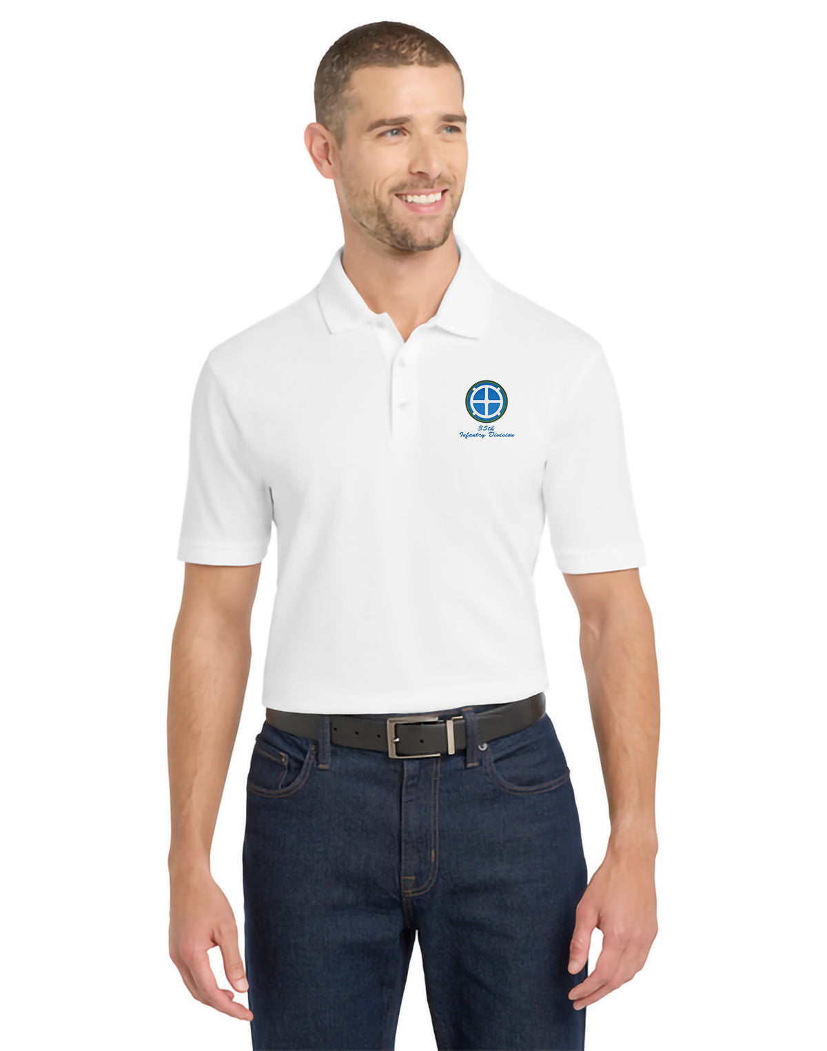 35th Infantry Division - Port Authority EZCotton Polo - K8000