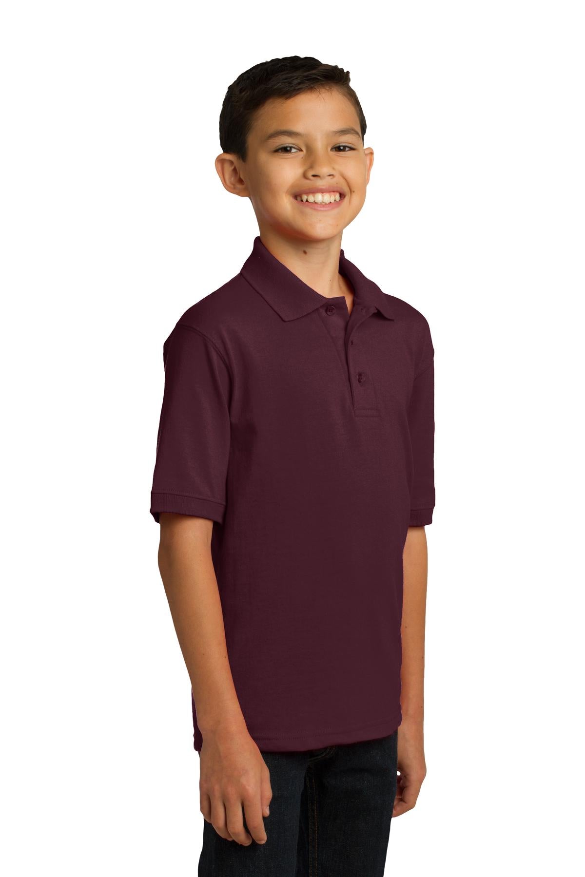 Port & Company Youth Core Blend Jersey Knit Polo. KP55Y