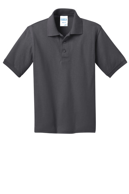 Port &amp; Company Youth Core Blend Jersey Knit Polo. KP55Y