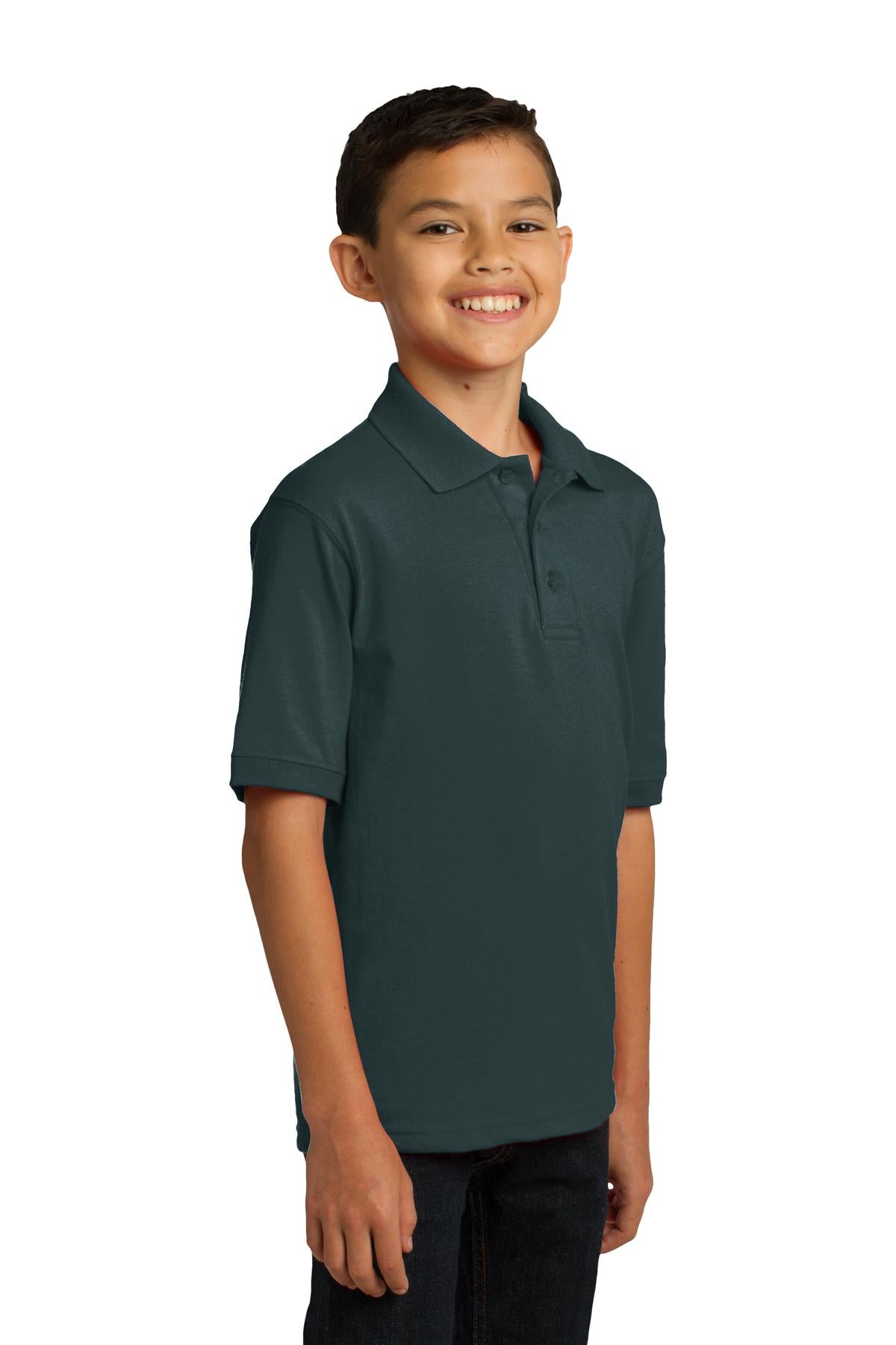 Port & Company Youth Core Blend Jersey Knit Polo. KP55Y