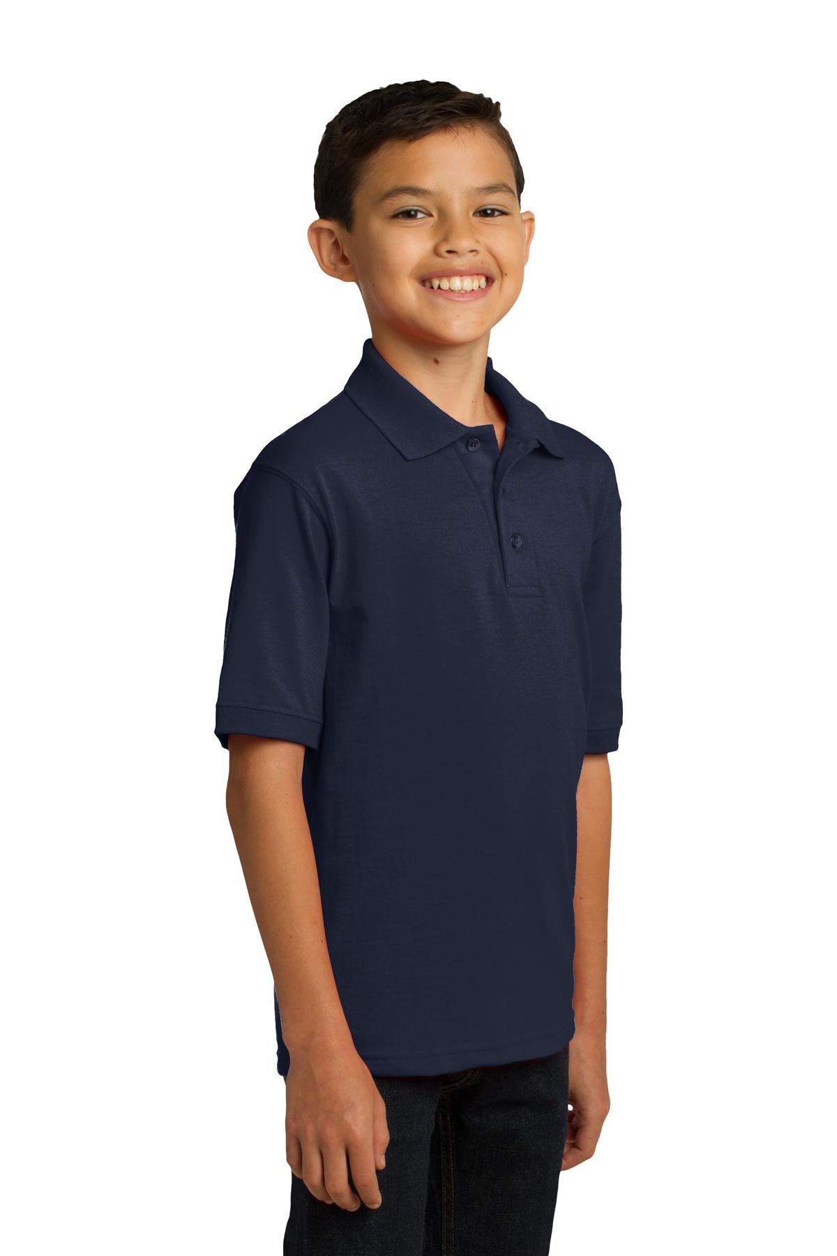 Port & Company Youth Core Blend Jersey Knit Polo. KP55Y