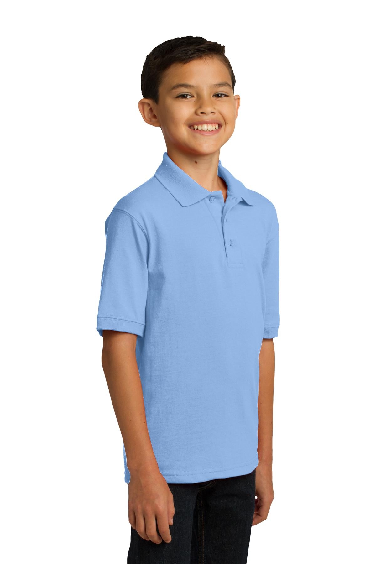 Port & Company Youth Core Blend Jersey Knit Polo. KP55Y