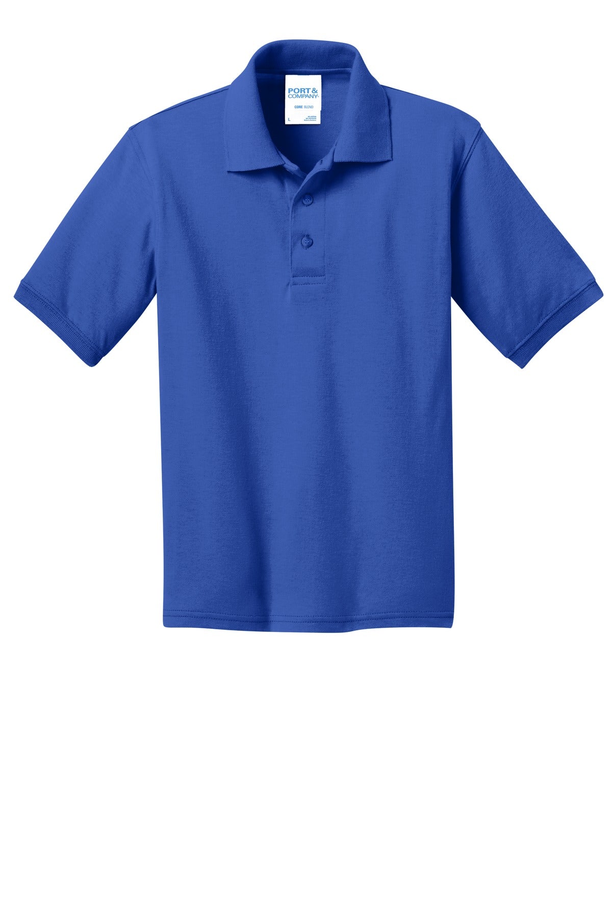 Port & Company Youth Core Blend Jersey Knit Polo. KP55Y