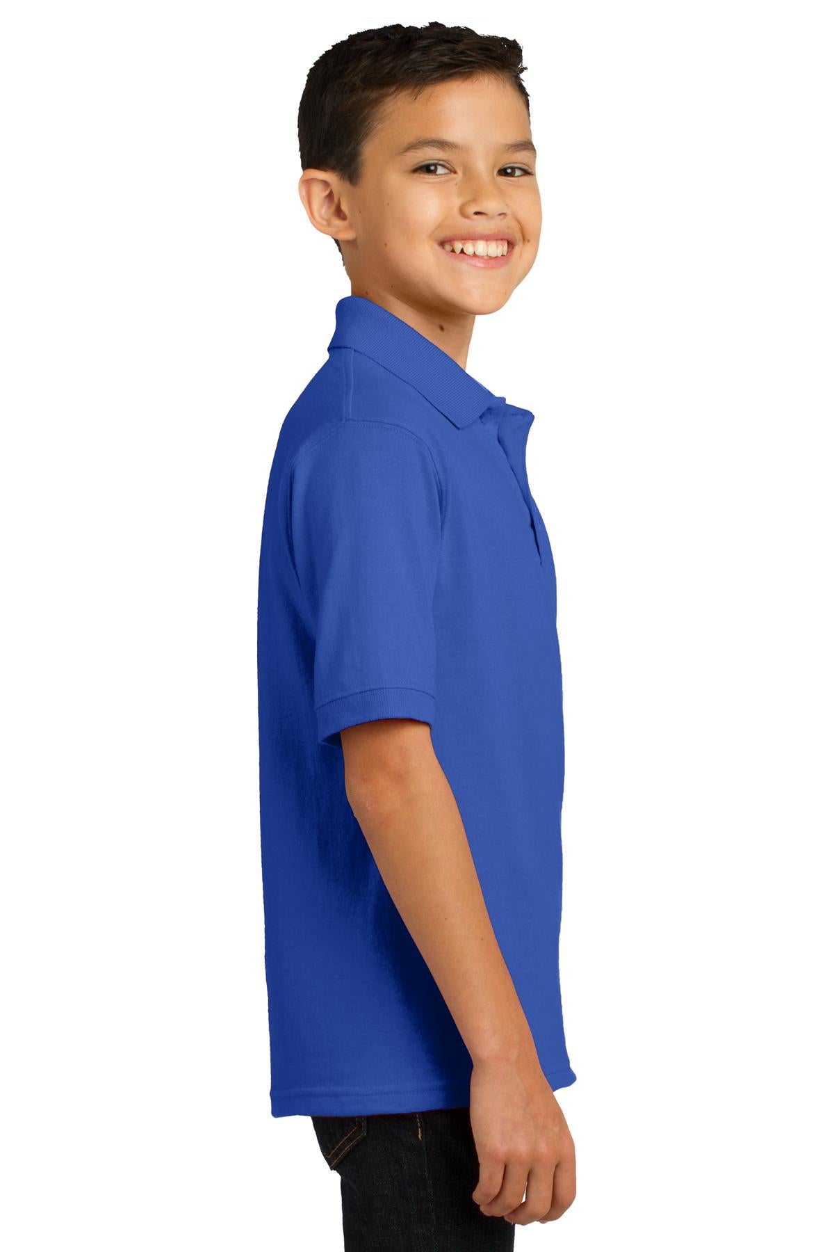 Port & Company Youth Core Blend Jersey Knit Polo. KP55Y