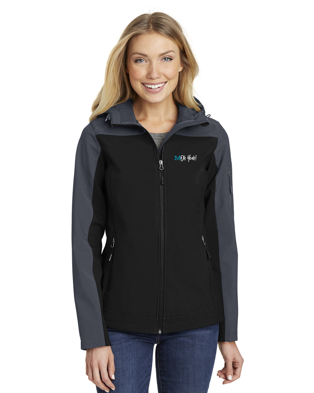 MOh Yeah - Port Authority Ladies Hooded Core Soft Shell Jacket - L335
