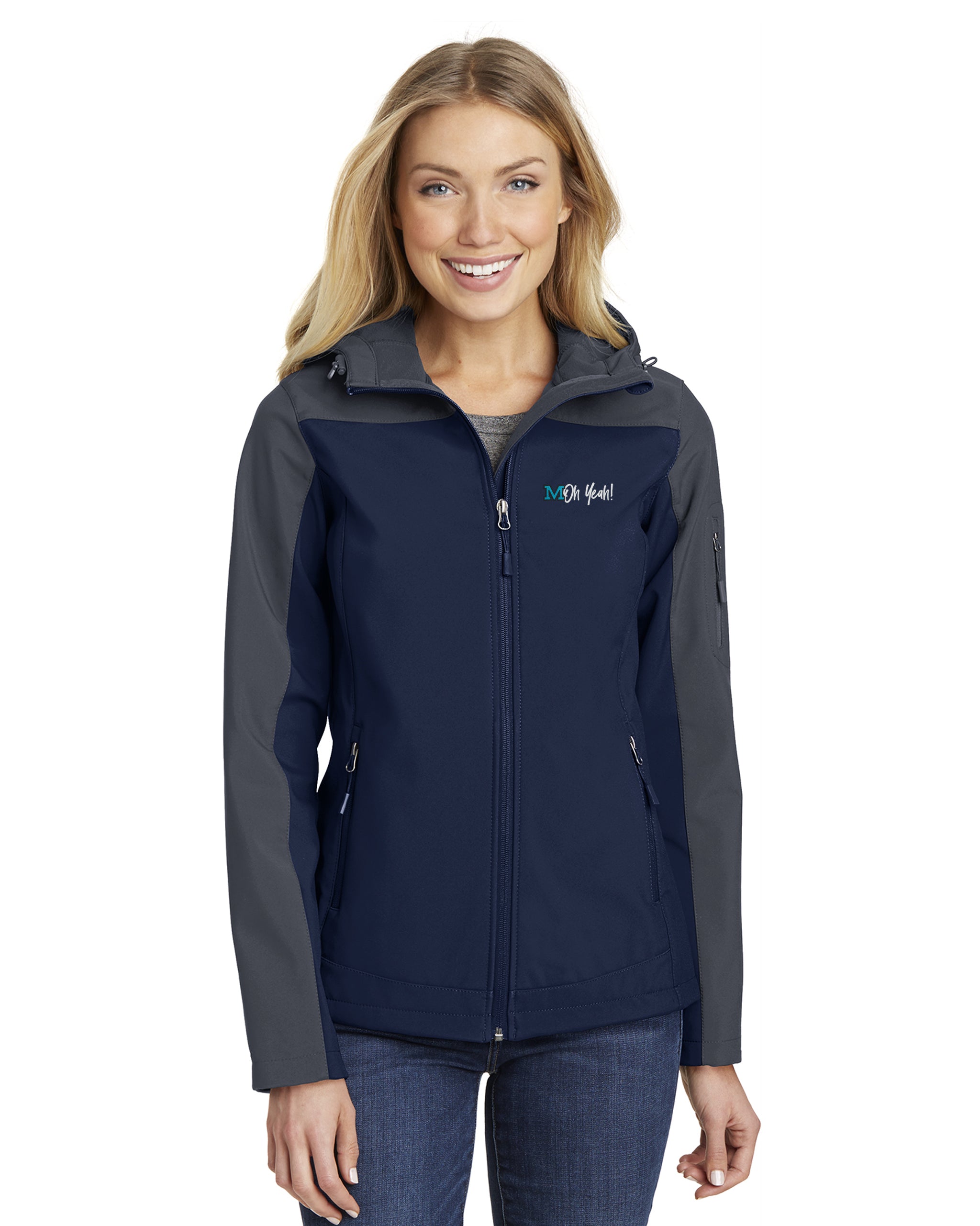 MOh Yeah - Port Authority Ladies Hooded Core Soft Shell Jacket - L335