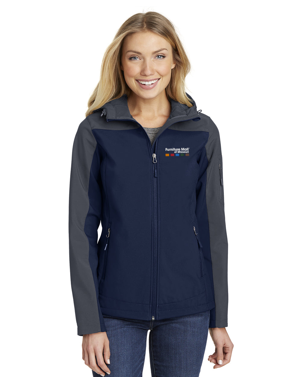 Furniture Mall of Missouri - Port Authority Ladies Hooded Core Soft Shell Jacket - L335