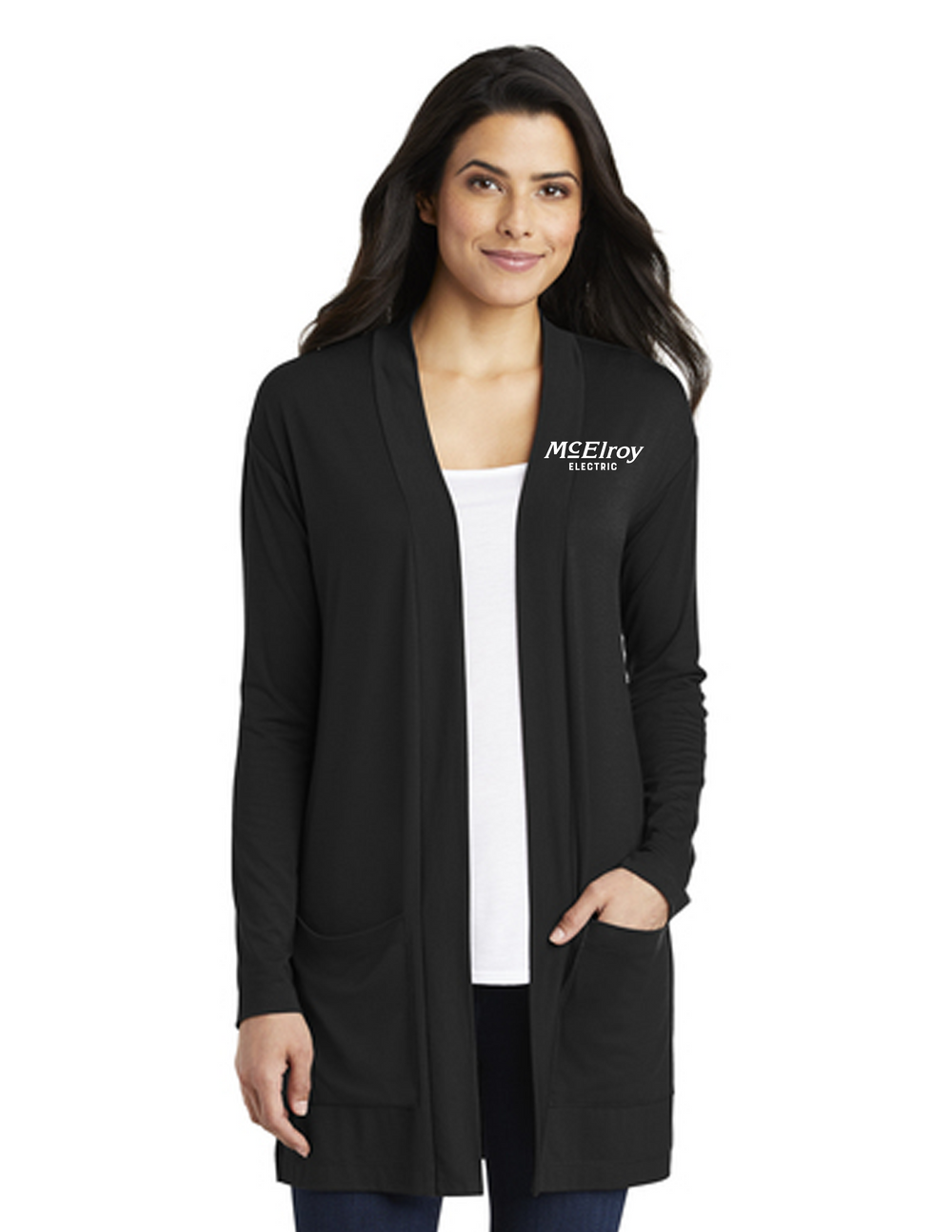 McElroy Electric - Port Authority Ladies Concept Long Pocket Cardigan - LK5434