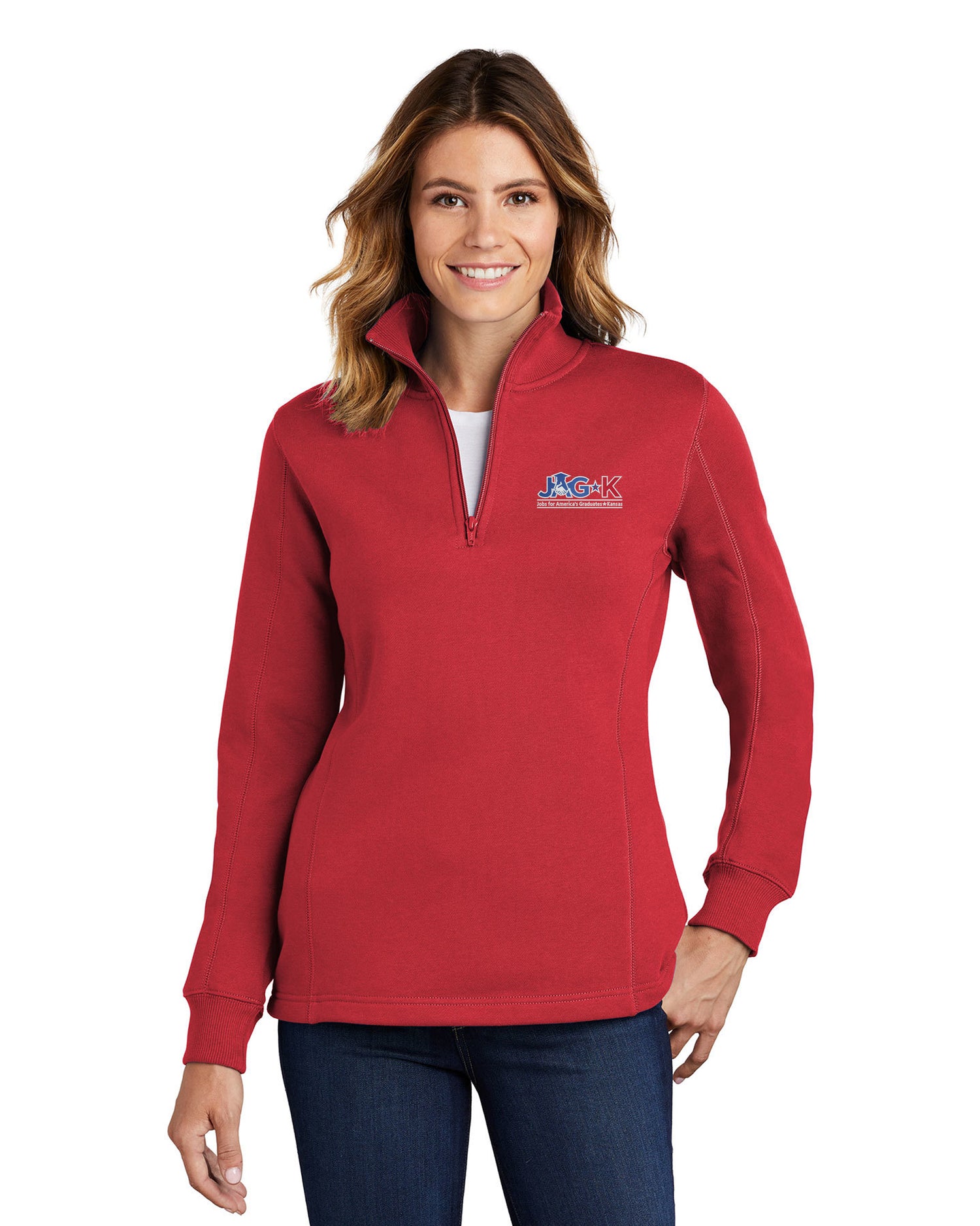 JAG-K - Sport-Tek Ladies 1/4-Zip Sweatshirt - LST253