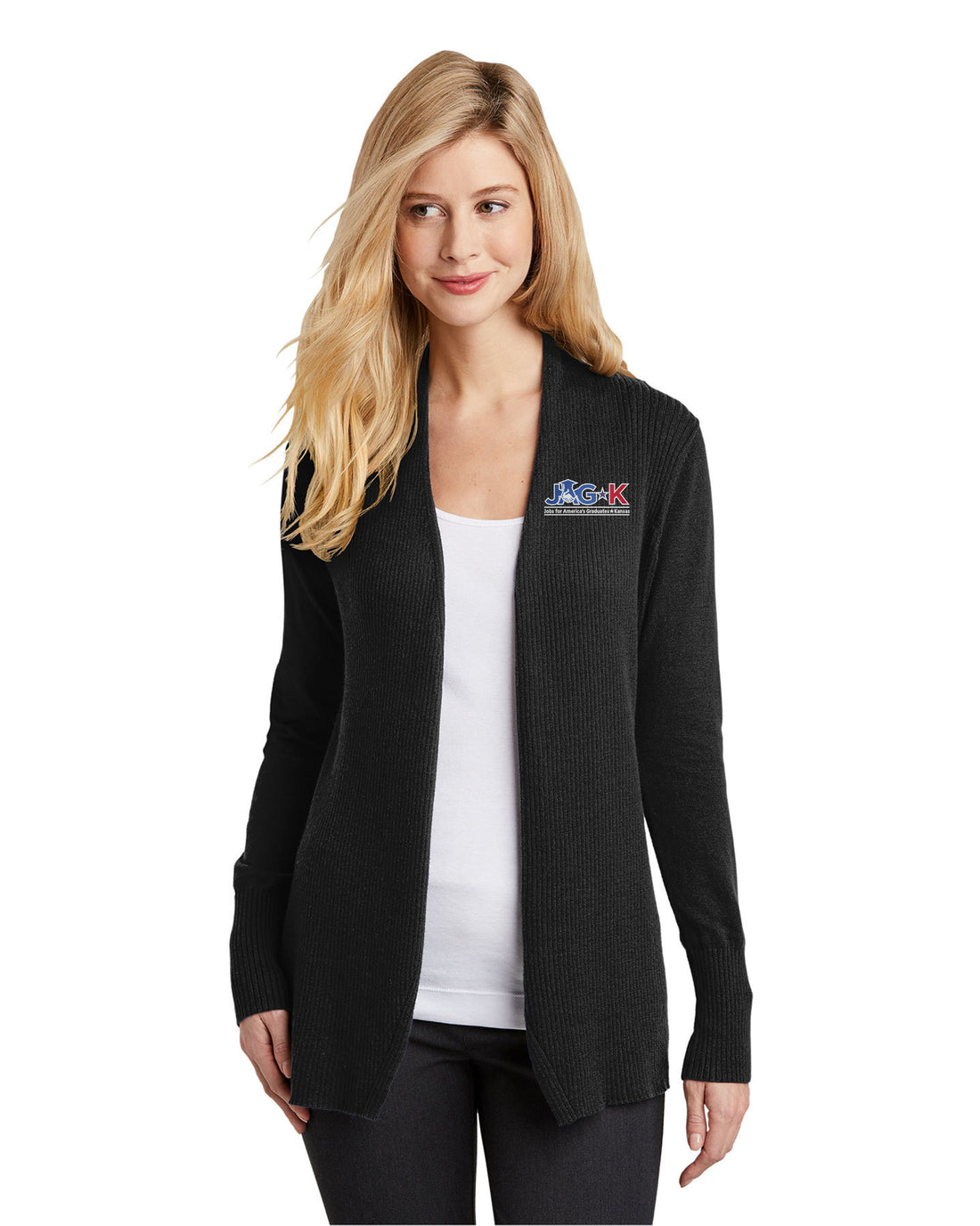 JAG-K - Port Authority Ladies Open Front Cardigan Sweater - LSW289