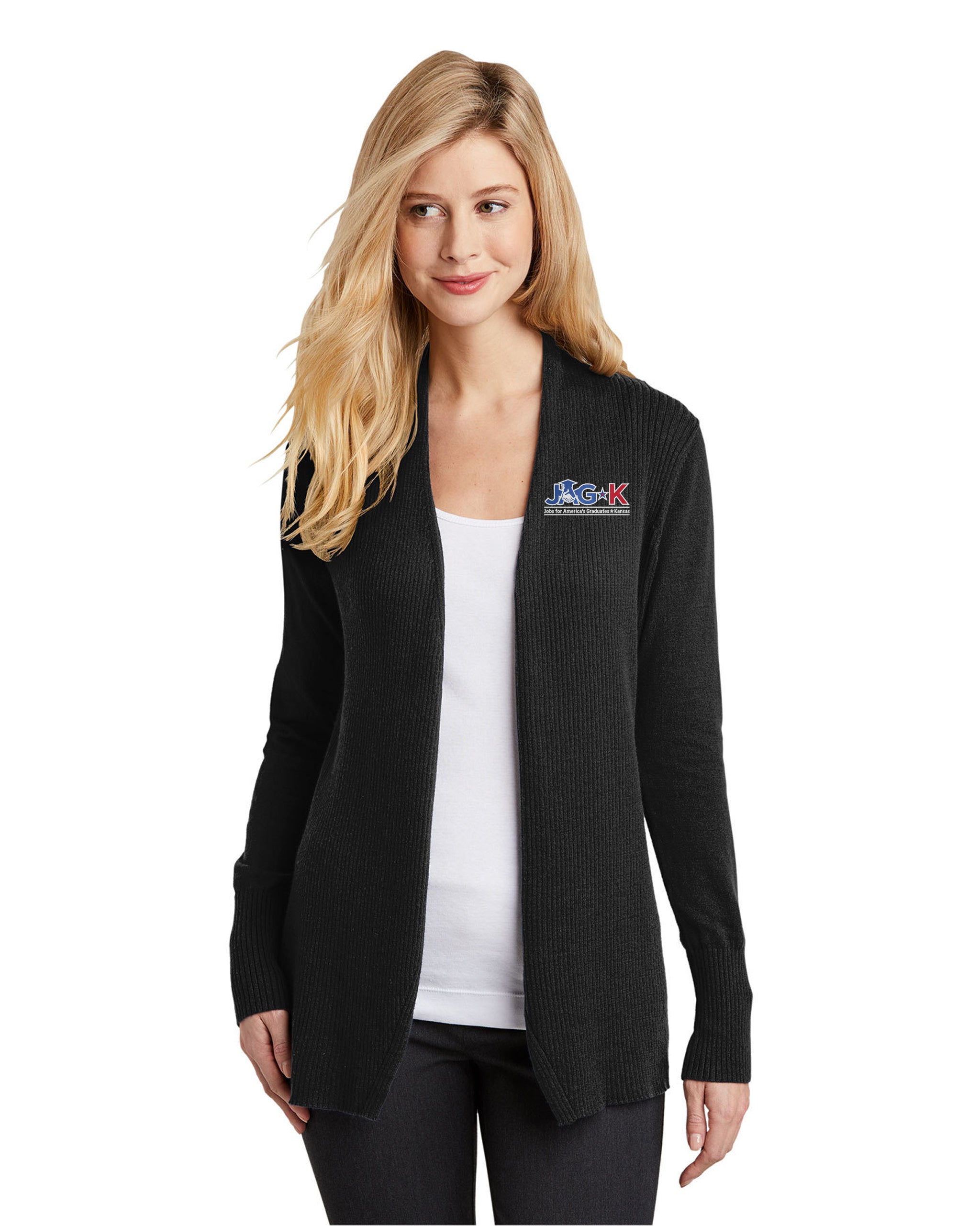 JAG-K - Port Authority Ladies Open Front Cardigan Sweater - LSW289