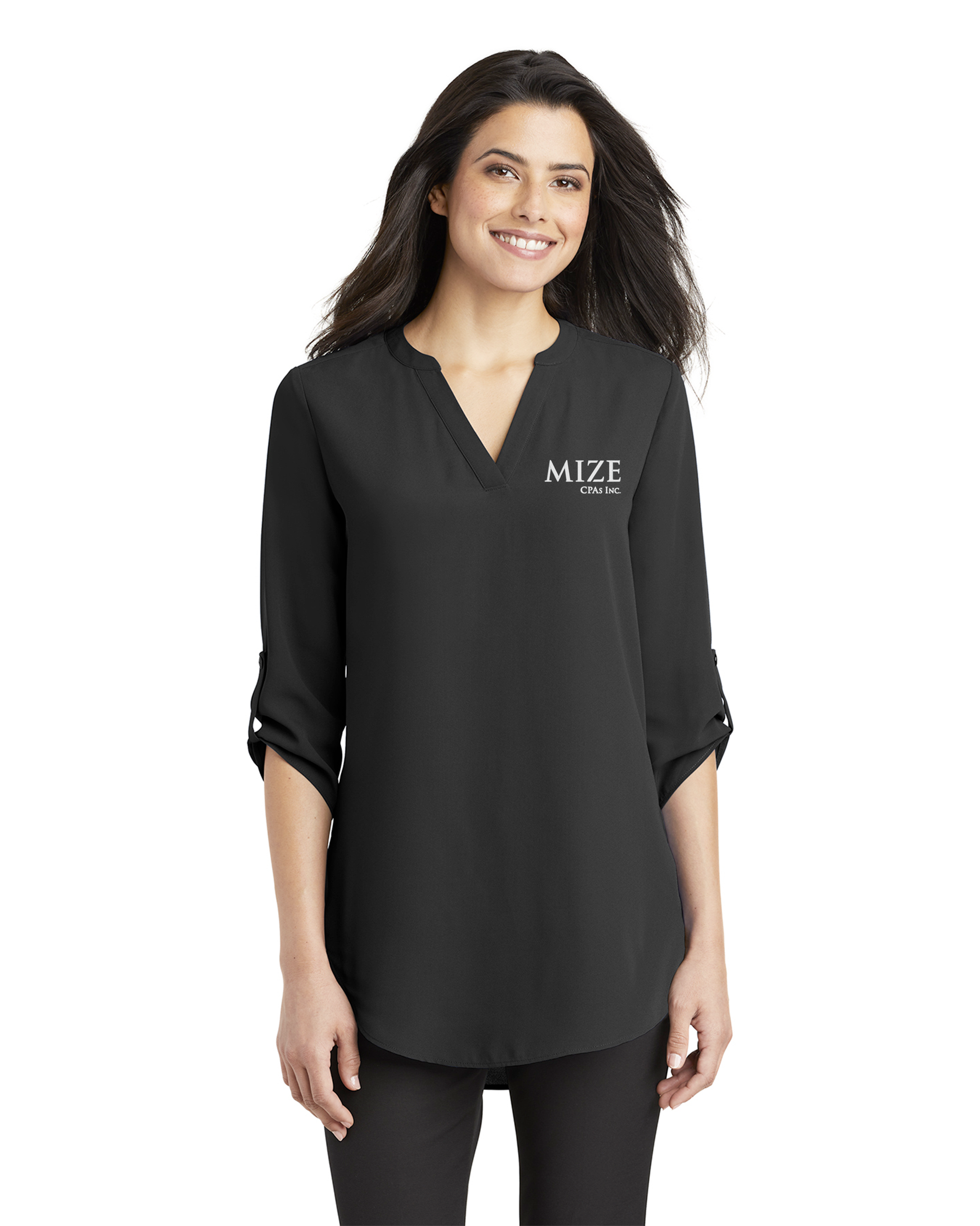 Mize CPAs Inc. - Port Authority Ladies 3/4-Sleeve Tunic Blouse - LW701