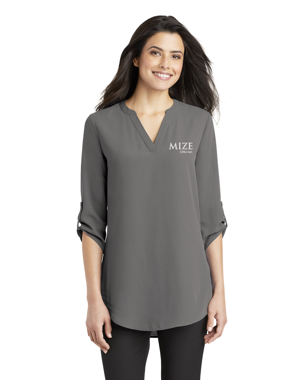 Mize CPAs Inc. - Port Authority Ladies 3/4-Sleeve Tunic Blouse - LW701
