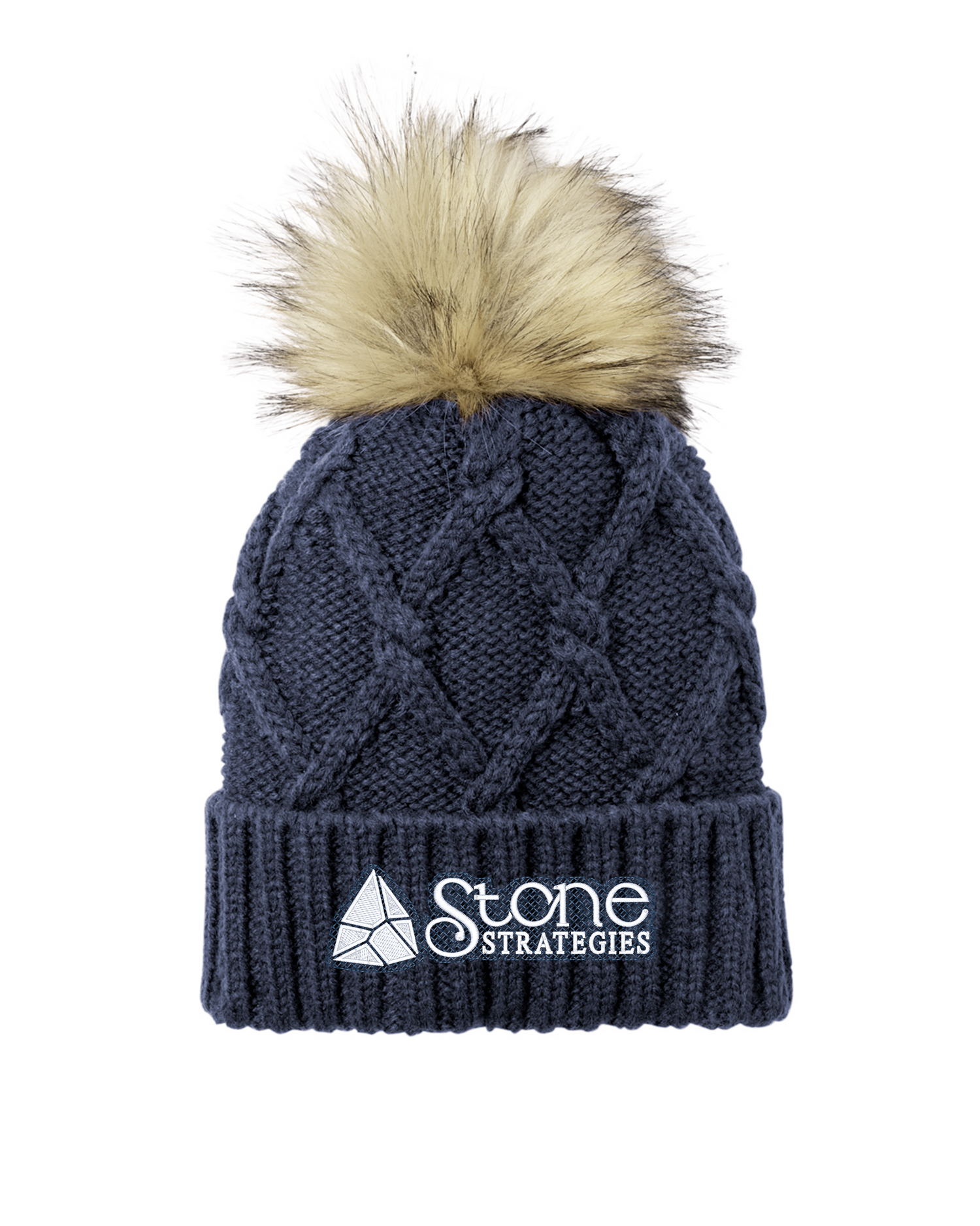 The Brownstone - New Era Faux Fur Pom Beanie - NE911