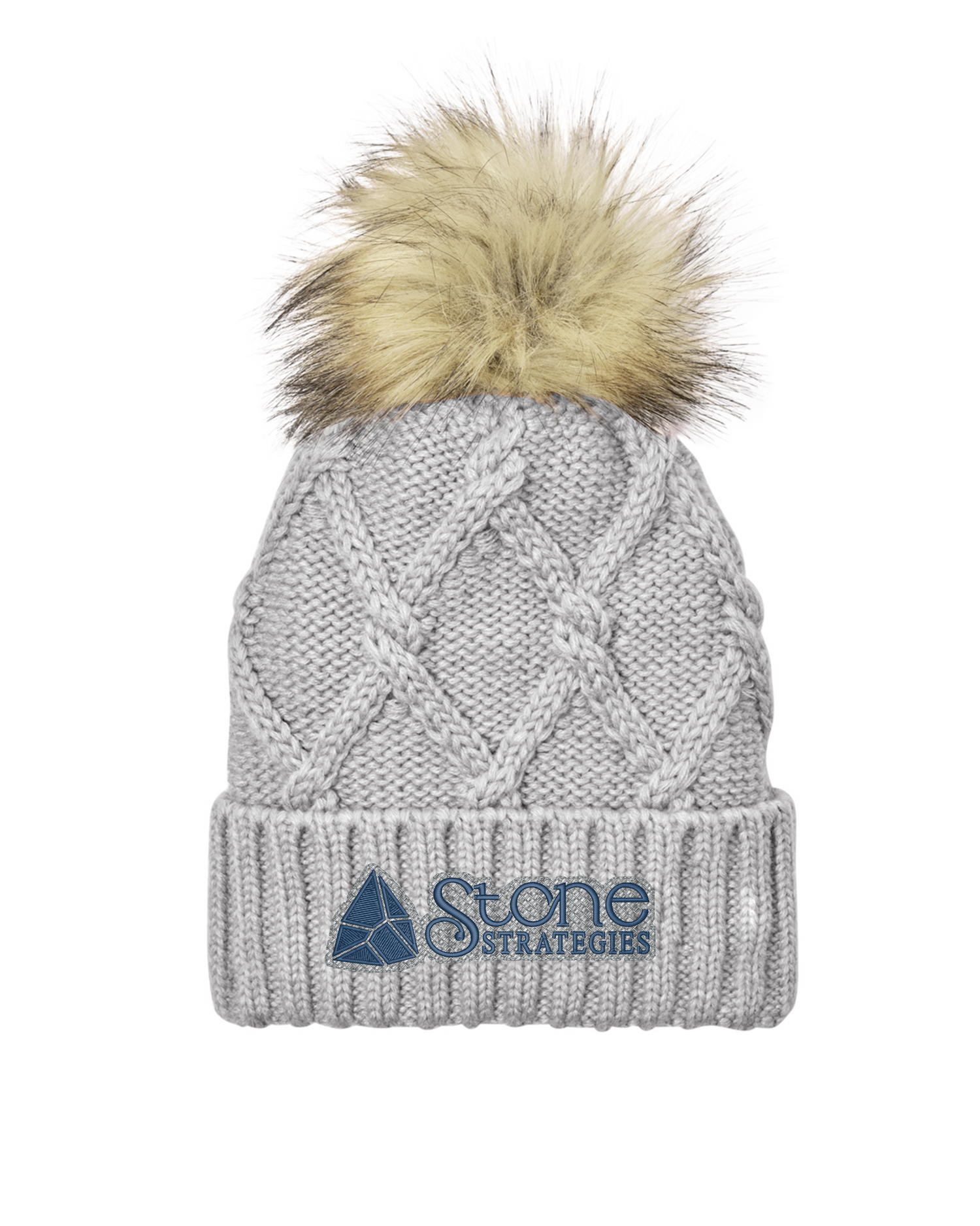 The Brownstone - New Era Faux Fur Pom Beanie - NE911