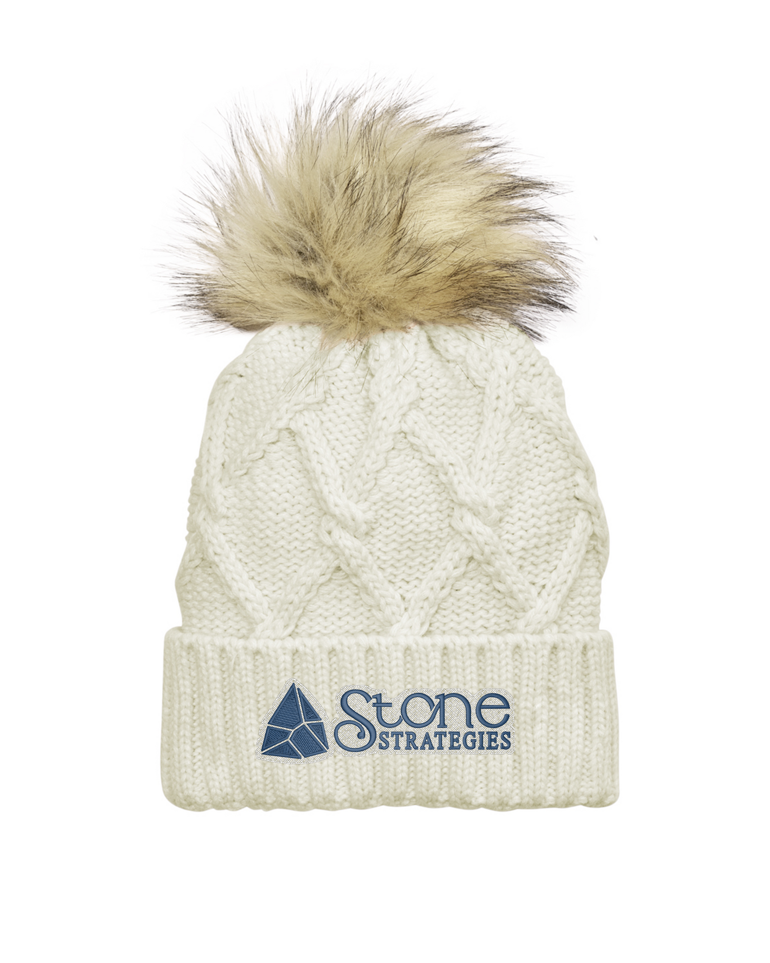 The Brownstone - New Era Faux Fur Pom Beanie - NE911