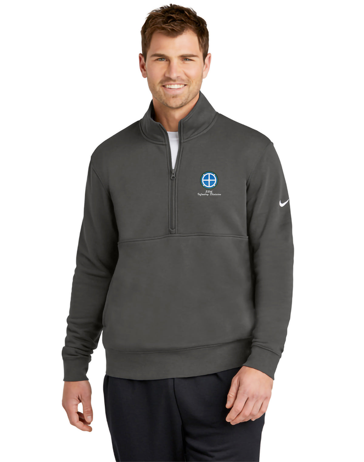 35th Infantry Division - Nike Club Fleece Sleeve Swoosh 1/2-Zip - NKDX6718