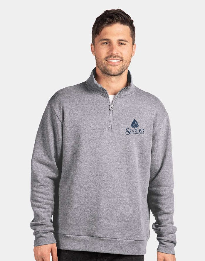 Stone Strategies - Next Level Fleece Quarter-Zip Pullover - 9643