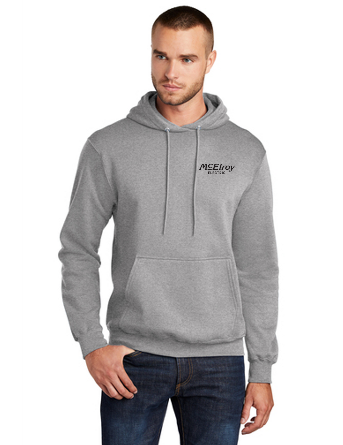 McElroy Electric - Port &amp; Company Core Fleece Pullover Hooded Sweatshirt - PC78H