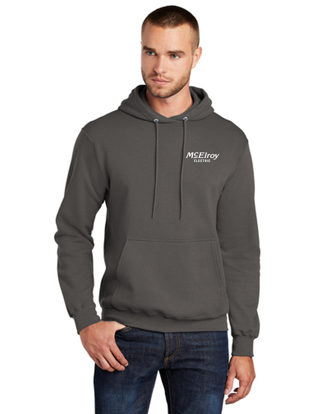 McElroy Electric - Port &amp; Company Core Fleece Pullover Hooded Sweatshirt - PC78H