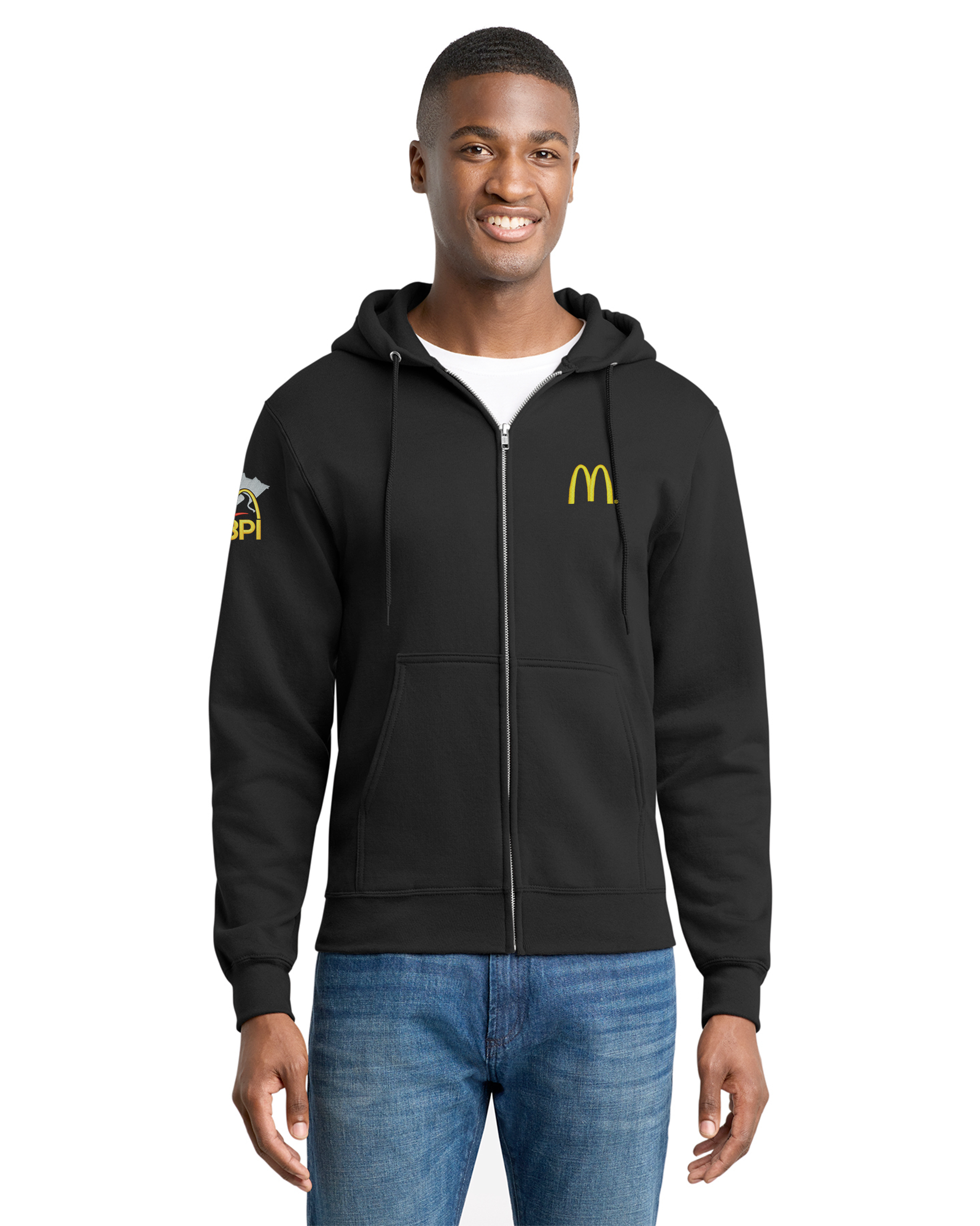 3PI Staff - Port &amp; Co Core Fleece Full-Zip Hooded Sweatshirt - PC78ZH