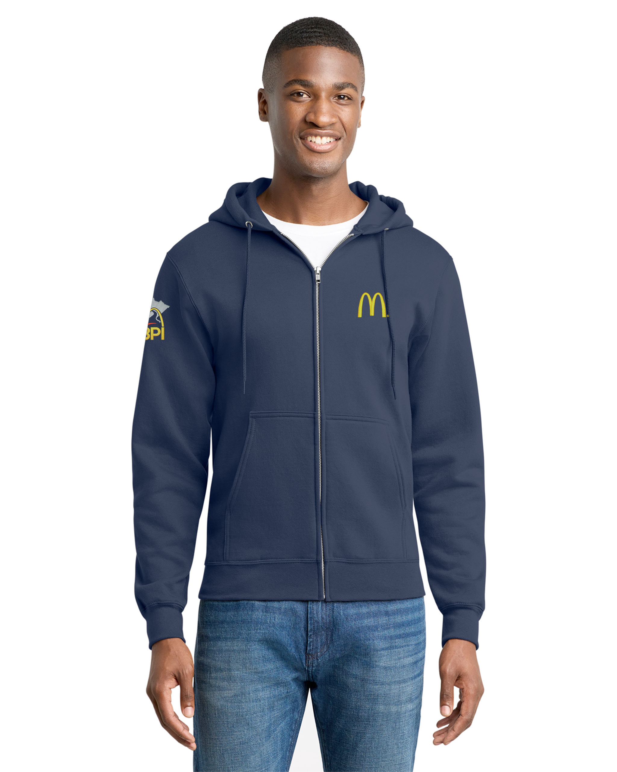 3PI Staff - Port &amp; Co Core Fleece Full-Zip Hooded Sweatshirt - PC78ZH