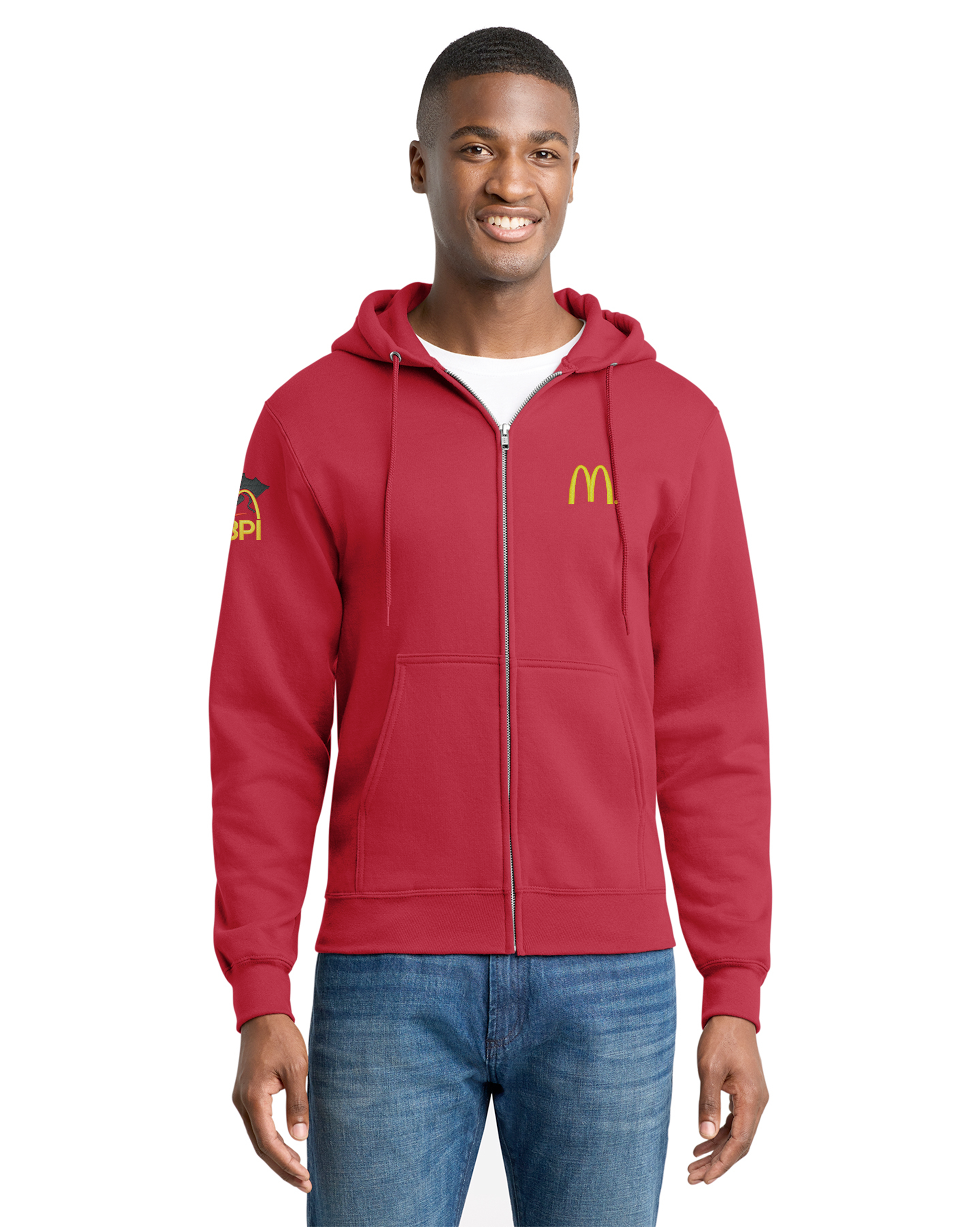 3PI Staff - Port &amp; Co Core Fleece Full-Zip Hooded Sweatshirt - PC78ZH