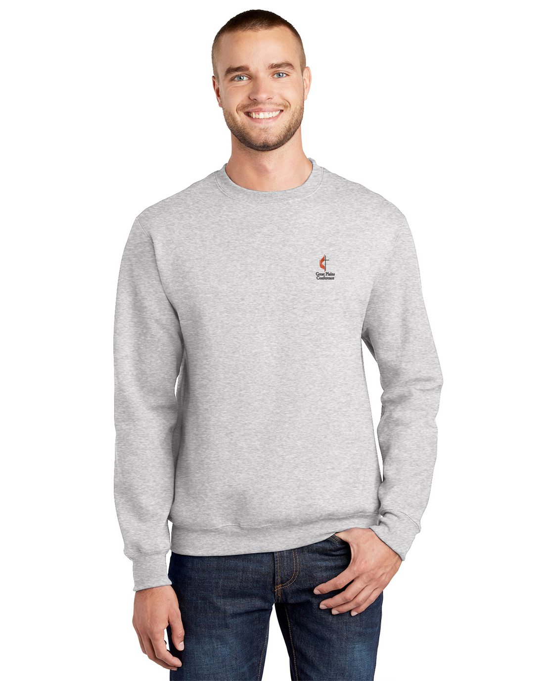 Great Plains UMC - Port &amp; Company Tall Essential Fleece Crewneck Sweatshirt - PC90T