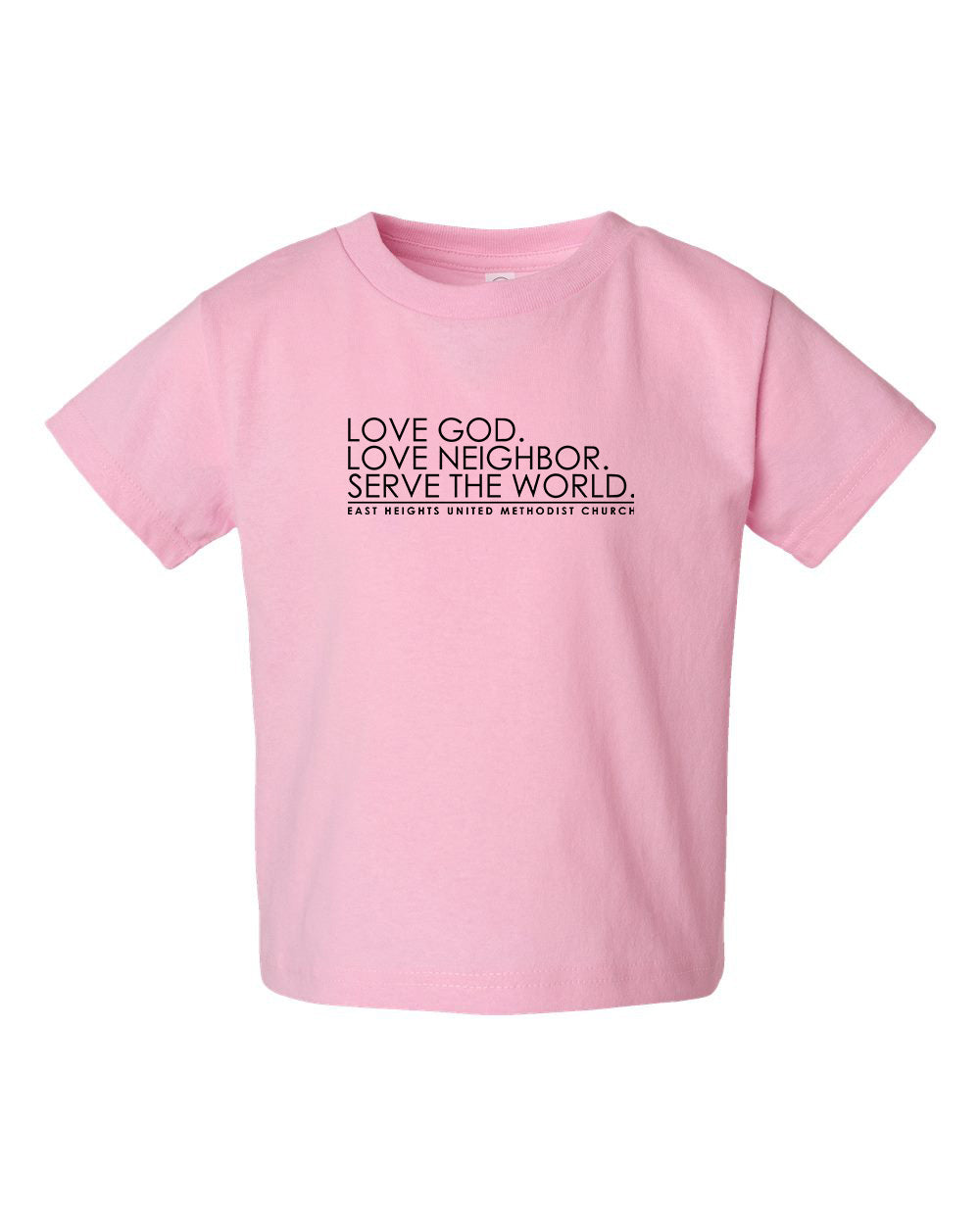 East Heights UMC - EHUMC Mission - Rabbit Skins Toddler Cotton Jersey Tee - 3301T