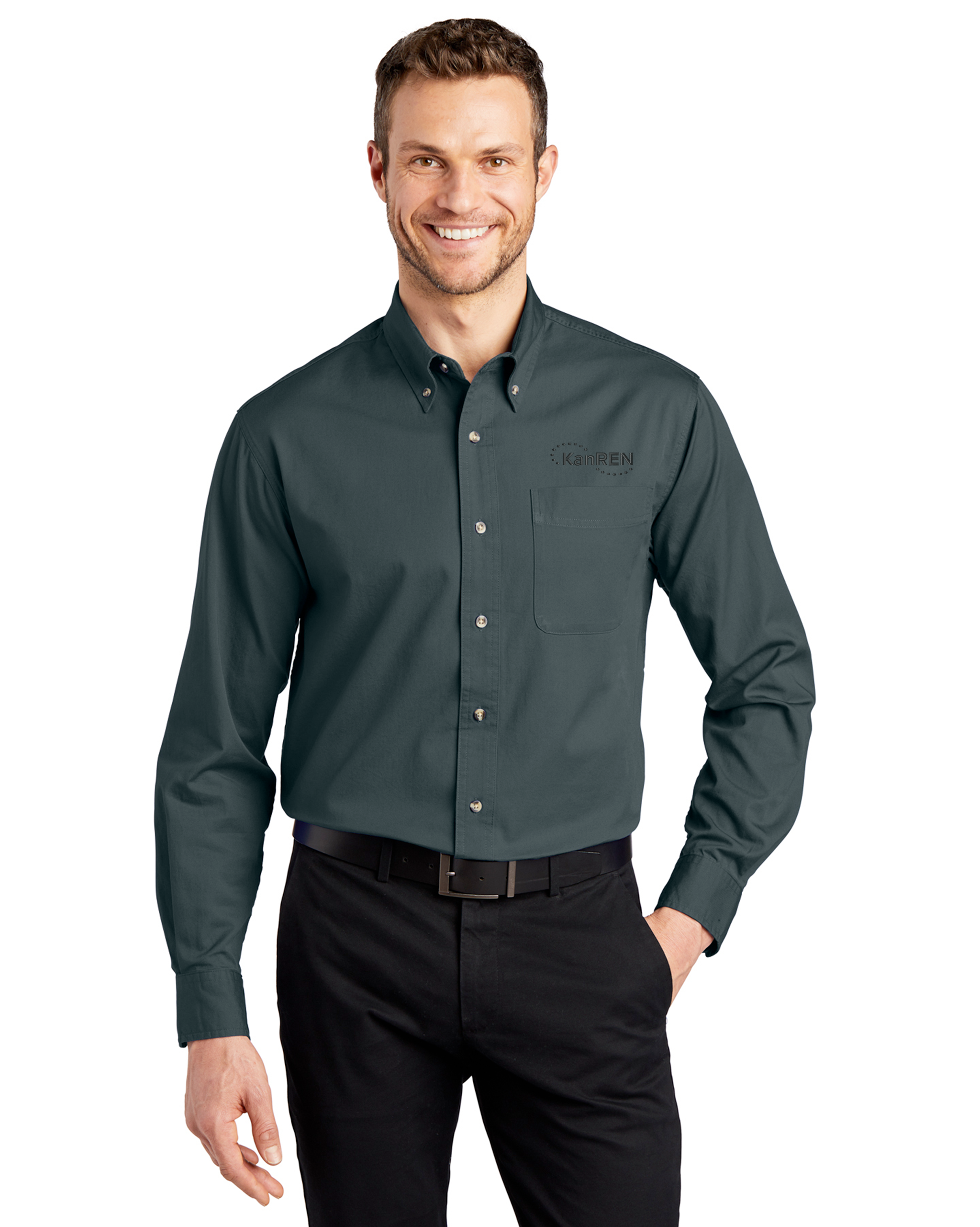 KanRen - Port Authority Long Sleeve Twill Shirt - S600T