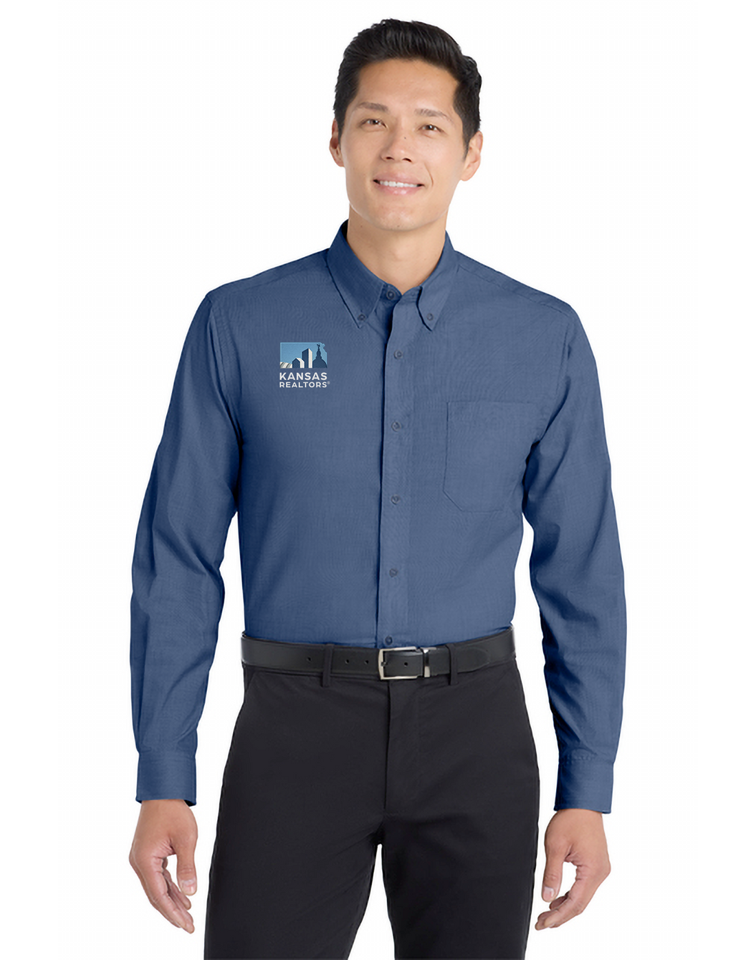 Kansas Realtors - Port Authority Crosshatch Easy Care Shirt - S640